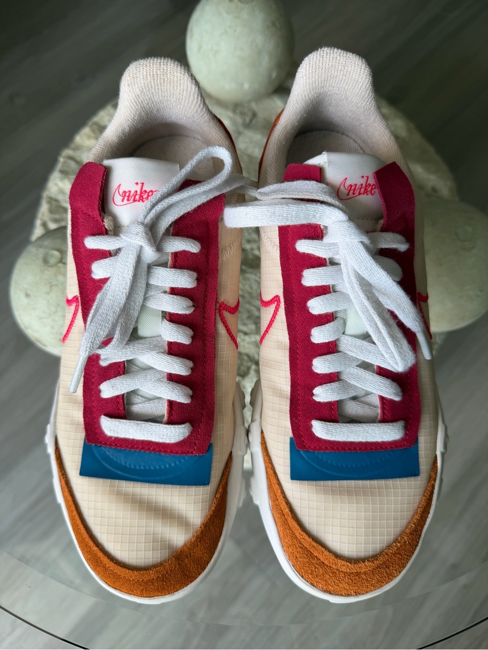 Nike Waffle Racer 2X Monarch Women’s Size 8 CK6647-800 Retro Sneakers